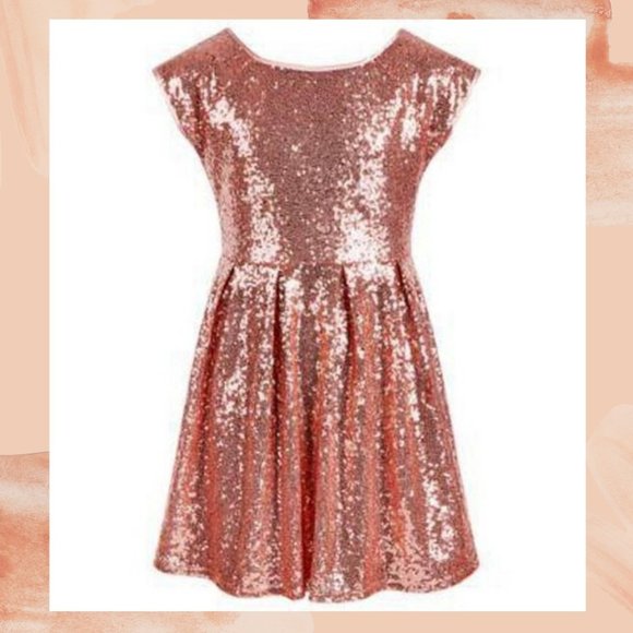 Epic Threads Other - NWT Epic Threads Rose Gold Sequin Dress